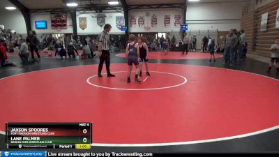 8 lbs Quarterfinal - Jaxson Spoores, Fort Madison Wrestling Club vs Lane Palmer, Keokuk Kids Wrestling Club