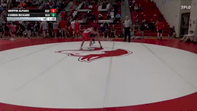 126 lbs Round 1 (4 Team) - Corbin Rickard, Bob Jones vs Griffin Alfano, Hewitt-Trussville