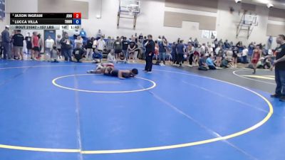 157 lbs Cons. Semis - Jaxon Ingram, JET HOUSE vs Lucca Villa, TW Wrestling