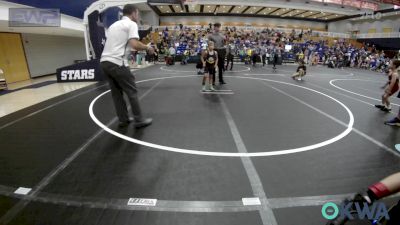 66 lbs Rr Rnd 2 - Arabella Tiffin, Harrah Little League Wrestling vs Clayton Cast, Piedmont