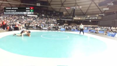 Boys 4A 150 lbs 1st Place Match - Israel Acosta, Gonzaga Prep vs Gavin Wells, Tahoma