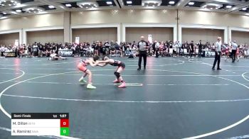 70 lbs Semifinal - Michael Dillon, Dethrone WC vs Aaron Ramirez, Savage House WC