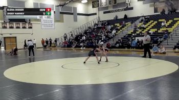 115 lbs Round 3 - Elena Disser, Carrollton Creekview vs Ziggy Harvey, Lewisville The Colony