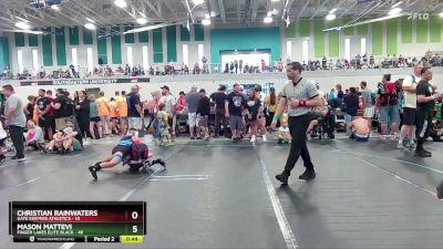 88 lbs Round 6 (10 Team) - Christian Rainwaters, Gate Keepers Athletics vs Mason Mattevi, Finger Lakes Elite Black