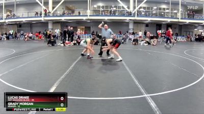 160 lbs Round 5 (8 Team) - Lucas Drake, Mat Assassins Black vs Grady Morgan, Kraken