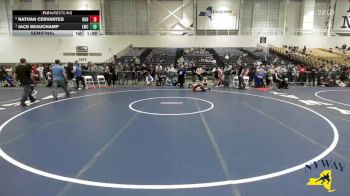 155 lbs Semifinal - Jace Beauchamp, LeRoy Wrestling Club vs Nathan Cervantes, Bears Of Brewster