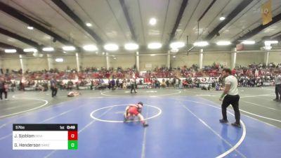 57 lbs 5th Place - Jagger Sjoblom, Devils Wrestling vs Gage Henderson, Sargent Farmers