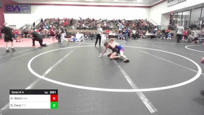 70 lbs Consi Of 4 - Keagan Ward, Perry Wrestling Academy vs Gatlin Earp, Chandler Takedown Club