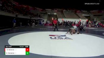 220 lbs Cons. Round 1 - Andre Saravia, Topanga PAL Wrestling vs Daren Cisneros, California