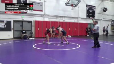149 lbs 3rd Place Match - Angel Salgado, Victor Valley College vs Emilio Medina, Moorpark CCC