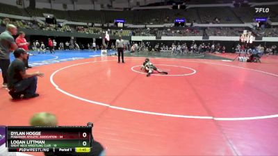 National 3-5 72 Cons. Round 3 - Dylan Hogge, Poquoson Athletic Association vs Logan Littman, Great Neck Wrestling Club