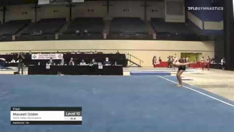 Maxwell Odden - Floor, North Valley Gymnastics - 2021 USA Gymnastics Development Program National Championships