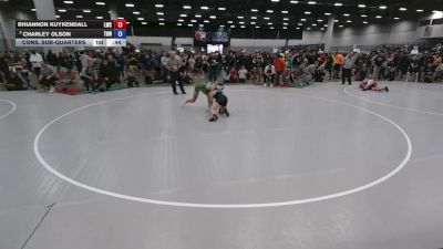 115 lbs Cons. Sub-quarters - Rhiannon Kuykendall, Legacy Wrestling Club vs Charley Olson, The Best Wrestler