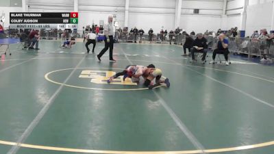 61 lbs Round Of 16 - Blake Thurman, Warwick PAL vs Colby Judson, New Fairfield