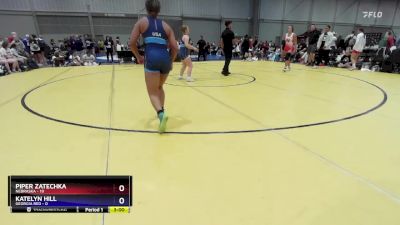 155 lbs Quarterfinals (8 Team) - Piper Zatechka, Nebraska vs Katelyn Hill, Georgia Red