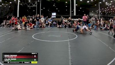 76 lbs Semis (4 Team) - Caleb Swain, Kraken vs Geno Crooks, The Compound