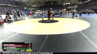 163 lbs 2nd Place Match - Sachi Matsuo, Snoqualmie Valley Wrestling Club vs Lillian Montat, Mat Rats Rebooted Wrestling