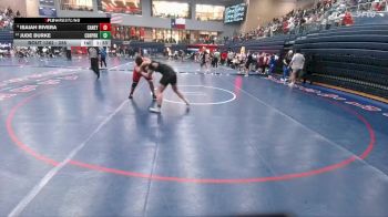 285 lbs 5th Place Match - Jude Burke, Cedar Park vs Isaiah Rivera, Conroe Caney Creek