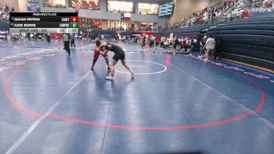 285 lbs 5th Place Match - Jude Burke, Cedar Park vs Isaiah Rivera, Conroe Caney Creek