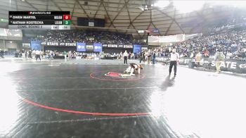 Boys 4A 126 lbs Cons. Round 2 - Owen Martel, Moses Lake vs Nathan Kostecka, Lewis And Clark