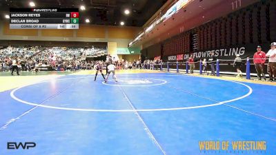 61 lbs Consi Of 8 #2 - Jackson Reyes, Red Wave Wrestling vs Declan Broad, Greenwave Youth Wrestling Club