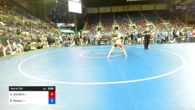 145 lbs Rnd Of 128 - Akio Sanders, Idaho vs Brady Mason, Kansas