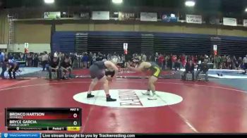 170 lbs Quarterfinal - Bryce Garcia, Pueblo County vs Bronco Hartson, Roosevelt