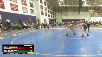 141 lbs Cons. Round 1 - Tristen Brown, Doane University vs Gant Browning, Hastings (Neb.)