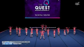 Ruby Red Cheer - Radiant Reds [2026 L2.1 - Rec Performance Elite - 12Y Day 1] 2026 The Quest