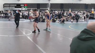 111 lbs Rr Rnd 1 - Andrew Cosgrove, RedNose Wrestling School - ESC vs Cooper LeFever, Hammers- ESC