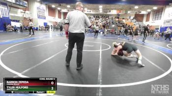 120 lbs Cons. Round 5 - Barron Zepeda, Laguna Beach vs Tyler Mulford, Apple Valley