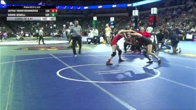 135 lbs Consi Of 8 #1 - Jayda VanSteenberge, Lodi (SJ) vs Gwen Jewell, Esperanza (SS)