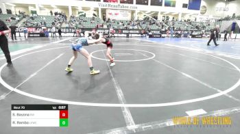 70 lbs 2nd Place - Slate Bayona, RedWave Wrestling vs Rhoan Rambo, Legacy Elite Wrestling Club