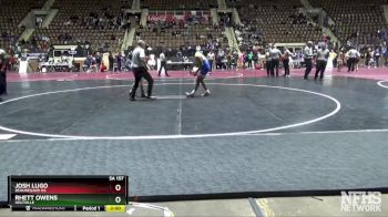 5A 157 lbs Quarterfinal - Josh Lugo, Beauregard HS vs Rhett Owens, Holtville