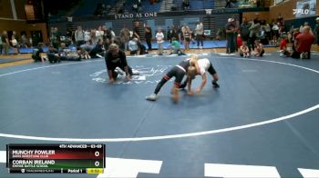 63-69 lbs Round 3 - Munchy Fowler, Davis Wrestling Club vs Corban Ireland, Empire Battle School