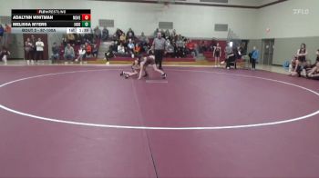 97-100A 1st Place Match - Adalynn Whitman, Mount Vernon Girls vs Melissa Myers, Independence Girls