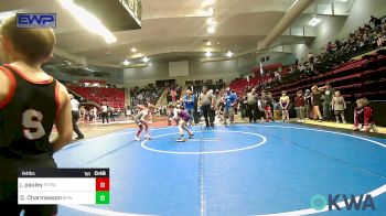 64 lbs Consi Of 4 - Jaxx Pauley, Perkins vs Quade Charmasson, Bristow Youth Wrestling