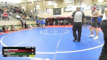 165 lbs Cons. Round 2 - Jake Patterson, VERDIGRIS vs Devon Smith, WILL ROGERS