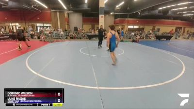 126 lbs Champ. Round 1 - Dominic Wilson, Rockwall Training Center vs Luke Ragas, Colleyville Heritage High School Wrestling