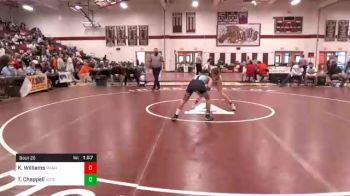 106 lbs Semifinal - Kaedyn Williams, Manheim Township vs Tyler Chappell, Seneca Valley