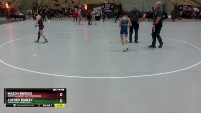 90 lbs 1st Place Match - Mason Brooks, North Alabama Elite Wrestling vs Cayden Bagley, Woodland Wrestling