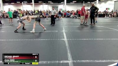 110 lbs Round 3 (8 Team) - Michael Brady, PA Alliance vs Evan Reed, Savage Barn Brothers