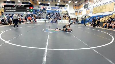 157 lbs Quarterfinals (8 Team) - Carson Baert, Flagler Palm Coast vs Nikolas Blake, Hagerty