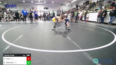 64 lbs Quarterfinal - CJ Tyler, Black Fox Wrestling Club vs Anders Gilbreath, Vian Wrestling Club