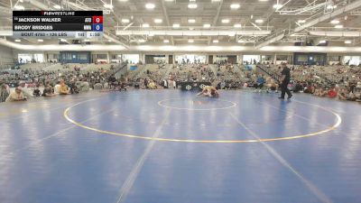 126 lbs Cons. Rd Of 32 - Jackson Walker, ATC vs Brody Bridges, MAW Wrestling Academy