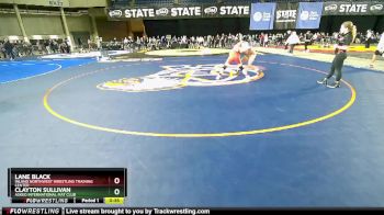 115 lbs Quarterfinal - Lane Black, Inland Northwest Wrestling Training Center vs Clayton Sullivan, Askeo International Mat Club