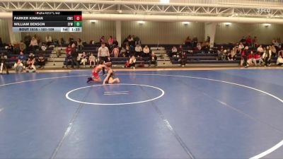 101-109 lbs Semifinal - William Benson, St.Paul Youth Wrestling vs Parker Kinnan, Cozad Wrestling Club