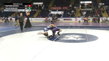 132 lbs Consi Of 8 #2 - Matthew Batista, Worcester Tech vs Dillan Mueller, Norton