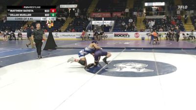 132 lbs Consi Of 8 #2 - Matthew Batista, Worcester Tech vs Dillan Mueller, Norton