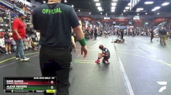 67 lbs Quarterfinal - Indie Garms, Onaway Area Wrestling vs Alexis Rikkers, Saranac Youth WC